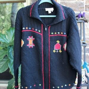 Ladies Hand knit sweater from Peru-size XL